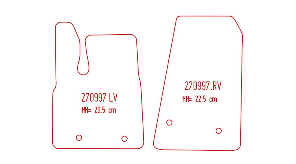 Automattenset Voorset 2-delig Naaldvilt - Zwart voor Ford Transit E-Transit - 2022 - heden Automattenset Voorset 2-delig Naaldvilt - Zwart voor Ford Transit E-Transit - 2022 - heden