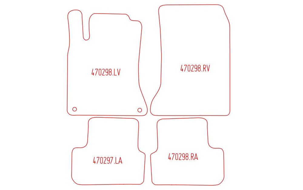 Automattenset Voorset 2-delig Naaldvilt - Zwart voor Mercedes CLA CLA (C117) - 2013 - 2018 Automattenset Voorset 2-delig Naaldvilt - Zwart voor Mercedes CLA CLA (C117) - 2013 - 2018