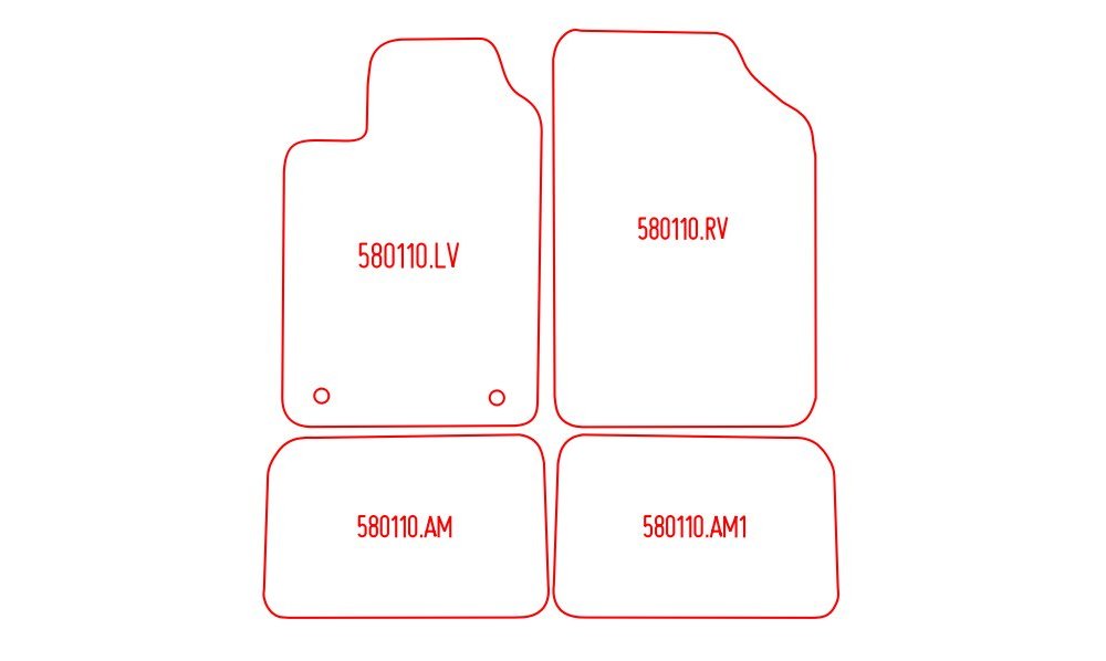 Automattenset Voorset 2-delig Naaldvilt - Zwart voor Renault Clio Clio II - 1998 - 2005 Automattenset Voorset 2-delig Naaldvilt - Zwart voor Renault Clio Clio II - 1998 - 2005