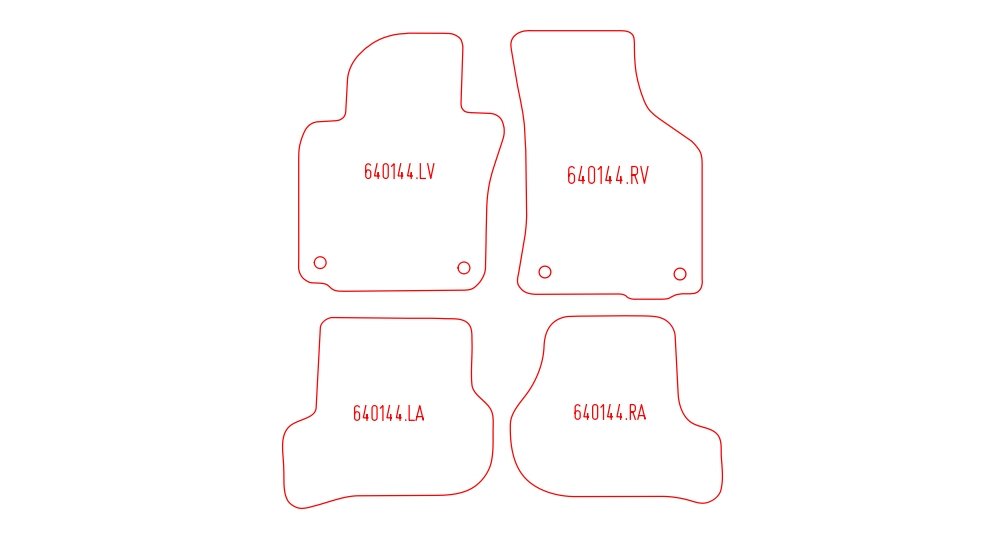 Automattenset Voorset 2-delig Naaldvilt - Zwart voor Skoda Octavia Octavia - 2004 - 2009 Automattenset Voorset 2-delig Naaldvilt - Zwart voor Skoda Octavia Octavia - 2004 - 2009