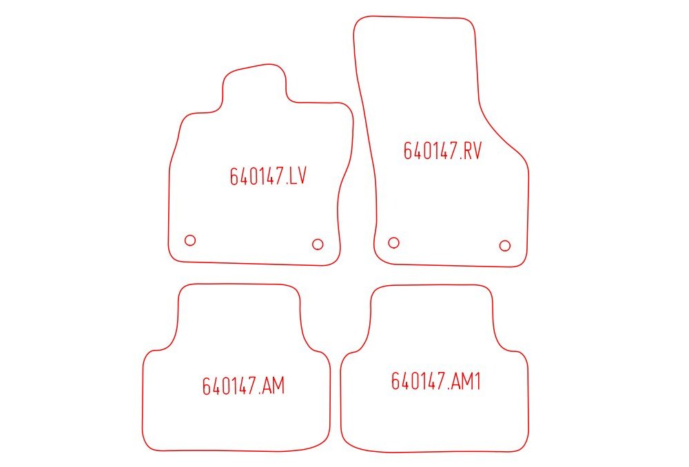 Automattenset Voorset 2-delig Naaldvilt - Zwart voor Skoda Octavia Octavia - 2020 - heden Automattenset Voorset 2-delig Naaldvilt - Zwart voor Skoda Octavia Octavia - 2020 - heden