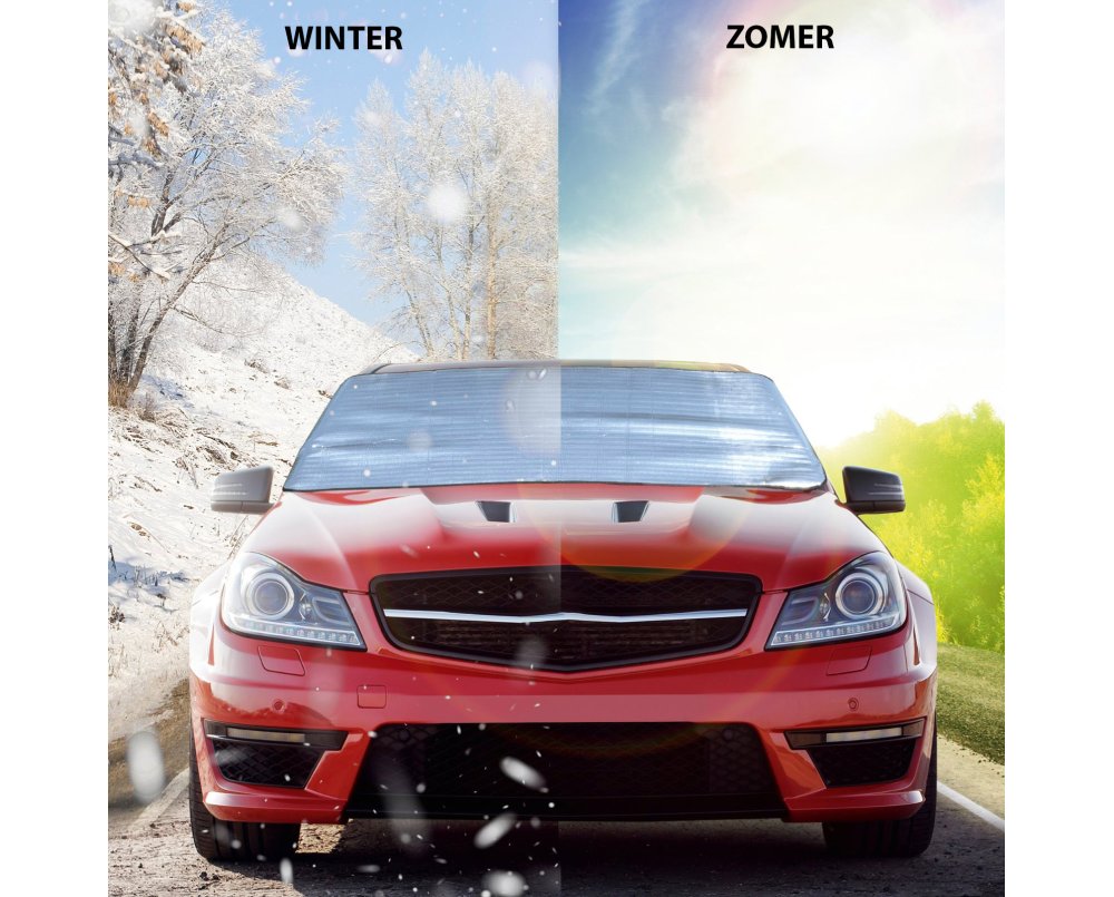 Antivries cover - afdekhoes en zonnescherm voor de voorruit van bestelwagens Antivries cover - afdekhoes en zonnescherm voor de voorruit van bestelwagens