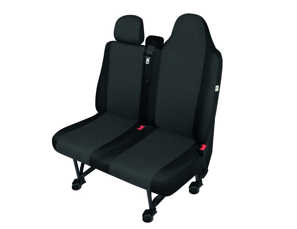 Pasvorm stoelhoes Renault Master / Opel Movano / Nissan NV400/Interstar - ARES - DV2 - 2-zits duobank (met split in zitting en rugleuning) Pasvorm stoelhoes Renault Master / Opel Movano / Nissan NV400/Interstar - ARES - DV2 - 2-zits duobank (met split in zitting en rugleuning)