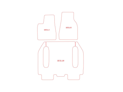Automattenset Complete set Spacewagon Naaldvilt - Zwart voor Tesla Model X Model X - 2016 - heden Automattenset Complete set Spacewagon Naaldvilt - Zwart voor Tesla Model X Model X - 2016 - heden