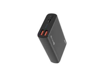 Powerbank 10.000 mAh met snelladen en 4 poorten (2 x USB / 1 x USB-C / 1 x Micro USB) Powerbank 10.000 mAh met snelladen en 4 poorten (2 x USB / 1 x USB-C / 1 x Micro USB)