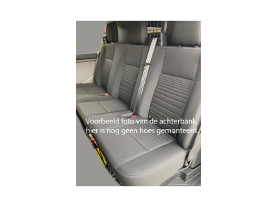 Pasvorm autostoelhoezenset (achterbank) Ford Transit Custom (dubbel cabine) 2012-heden / Ford Transit (dubbel cabine) 2014-heden - Stof zwart Pasvorm autostoelhoezenset (achterbank) Ford Transit Custom (dubbel cabine) 2012-heden / Ford Transit (dubbel cabine) 2014-heden - Stof zwart